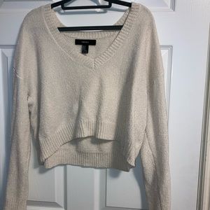Forever 21 chenille cropped sweater